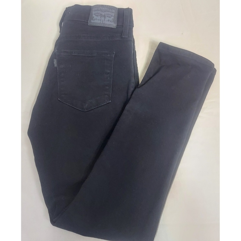 Levi's Black Skinny Jeans Stretch Denim Casual Everyday W27 L28